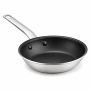 Glownary A3000 Series 7-Inch Aluminum Fry Pan, Silver, Non-Stick Eclipse Coating, Plated Handle, Commercial Grade, NSF Listed, 13.7x7.5 Inches
