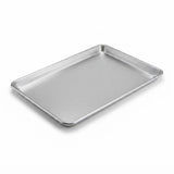 Commercial Full Size Aluminum Sheet Pan, 18 x 26 Inch, Heavy Duty 16 Gauge Wire Rim, Stackable Design for Baking and Broiling