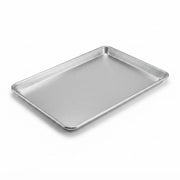 Commercial Full Size Aluminum Sheet Pan, 18 x 26 Inch, Heavy Duty 16 Gauge Wire Rim, Stackable Design for Baking and Broiling