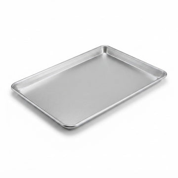 Commercial Full Size Aluminum Sheet Pan, 18 x 26 Inch, Heavy Duty 16 Gauge Wire Rim, Stackable Design for Baking and Broiling