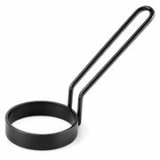 3-Inch Non-Stick Egg Ring with Gray Coated Handle, Steel Construction, Cool Touch Design for Breakfast Sandwiches, Pancakes, Sliders, Dishwasher Safe
