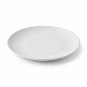 Glownary Coupe White Round Plastic Plates, 6 Inch, BPA Free, Disposable, for Events and Weddings, 15 Count