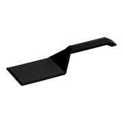 Glownary 10 Inch Black Disposable Plastic Spatula, Polystyrene Construction with Hanging Hole, for Catering and Buffets