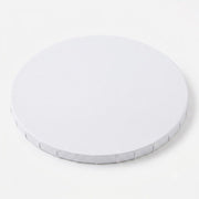 10 Inch Round White Cake Drum, 1/2 Inch Thick Corrugated Cardboard, Grease-Resistant, Foil-Wrapped, Double Wall, 12 per Case