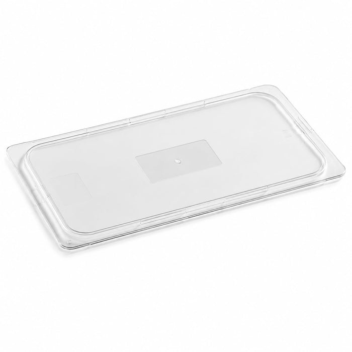 [6 PACK] Full Size Clear Polycarbonate Food Pan Lid, Rectangle, NSF Listed, Stackable, Freezer Safe, 20.75 x 12.87 Inches