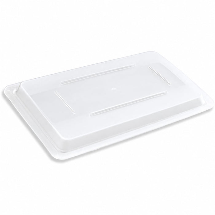 18 x 12 Inch Clear Polycarbonate Food Storage Box Lid, Rectangle, Dishwasher Safe, Stackable, NSF Listed, Commercial Grade