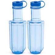 Glownary Commercial Cooling Paddle, 4L/135oz, Blue Polycarbonate, 2-Pack with Wide Mouth Design for Food Temperature Control, 20 Inch Height