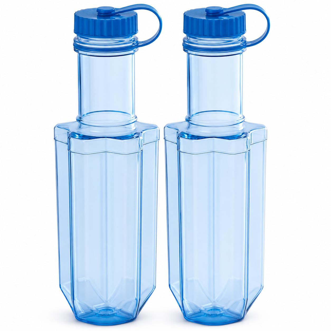 Glownary Commercial Cooling Paddle, 4L/135oz, Blue Polycarbonate, 2-Pack with Wide Mouth Design for Food Temperature Control, 20 Inch Height