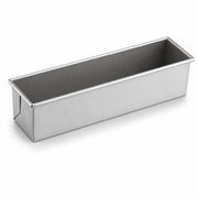 Glownary Aluminized Steel Pullman Bread Loaf Pan, Gray, 16 x 4 x 4 Inches, 2 lb Capacity, Silicone Glazed, Rectangle Bread Pan