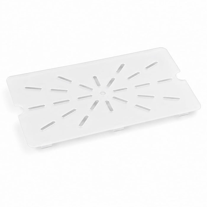 [6 Pack] Full Size Translucent Polypropylene Drain Tray, BPA Free, NSF Listed, 18.3x10.3 Inch, Rectangle Shape, Dishwasher Safe, Temperature Range -40F to 210F