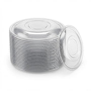 Glownary Clear PET Plastic Dome Lid, 15.25 Inch Round, for 320 oz Bowls, BPA Free, Recyclable, Stackable, 25 per Case