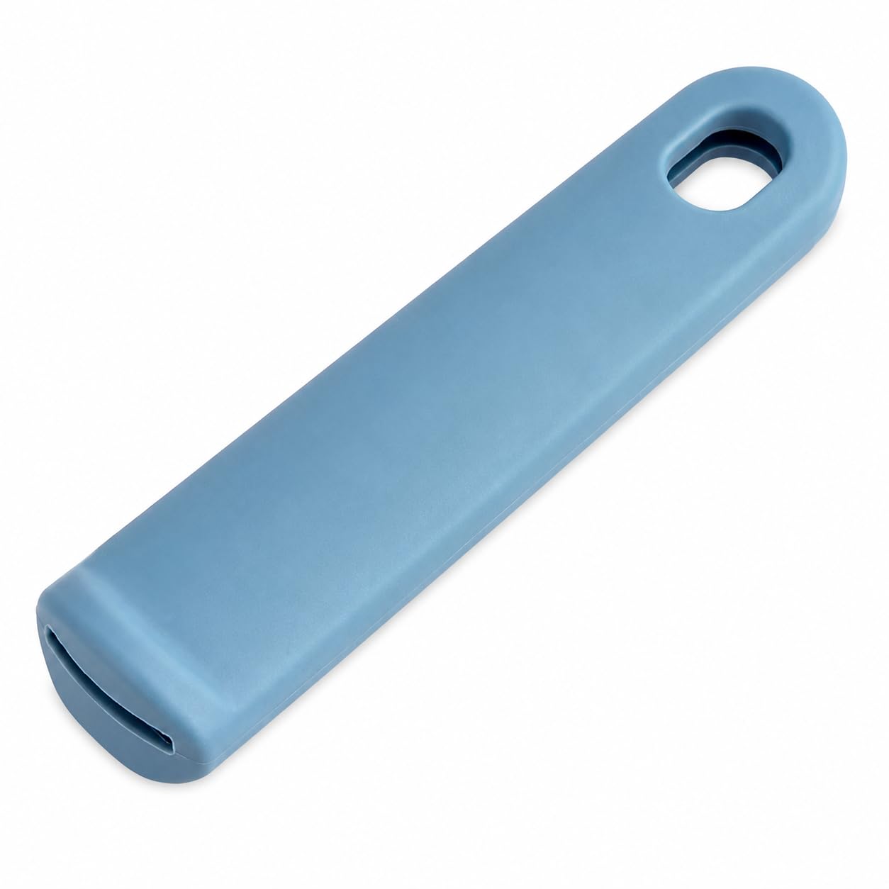 Glownary A3000 Series Blue Silicone Pan Handle Sleeve, Heat Protection up to 450°F, 6.5x1.25x1 Inch, for 10-14 Inch Aluminum Fry Pans, Ergonomic Grip, Removable