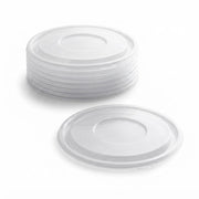 Glownary Clear PET Plastic Dome Lid, 9 Inch Round, BPA Free, Recyclable, for 24W-48 oz Bowls, 25 Pack