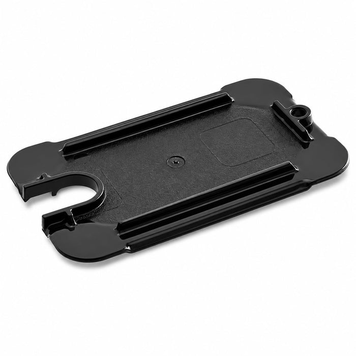 [6 PACK] 1/9 Size Black Polycarbonate Food Pan Lid with Notch, Dishwasher Safe, NSF Listed, 6.875 x 4.25 Inches, Temperature Range -40F to 212F, Rectangle, Stackable