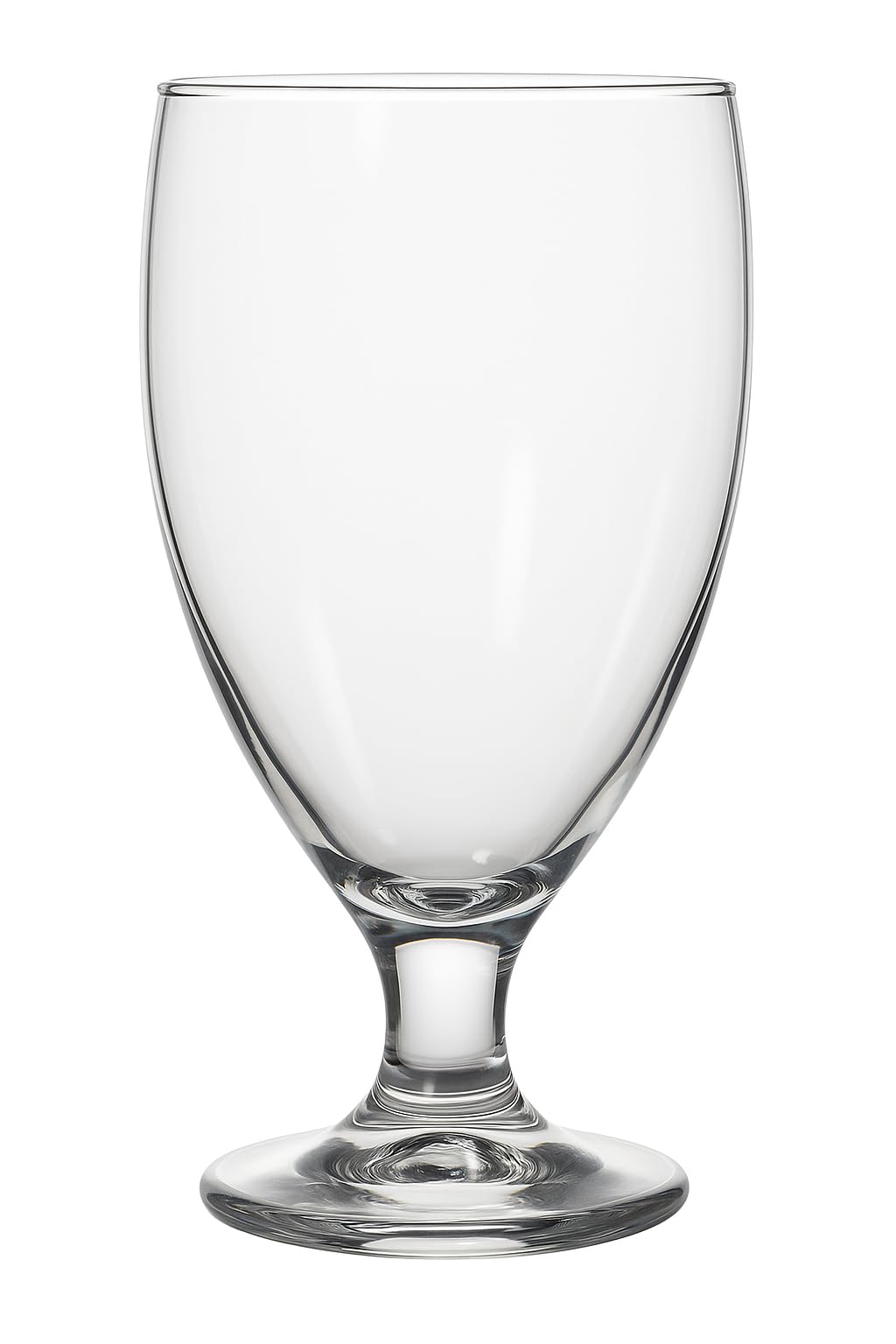 Glownary Clear Glass Goblet, 10.5 oz Capacity, 5.1 Inch Height, Stemmed, Dishwasher Safe, Customizable, 12 Pack