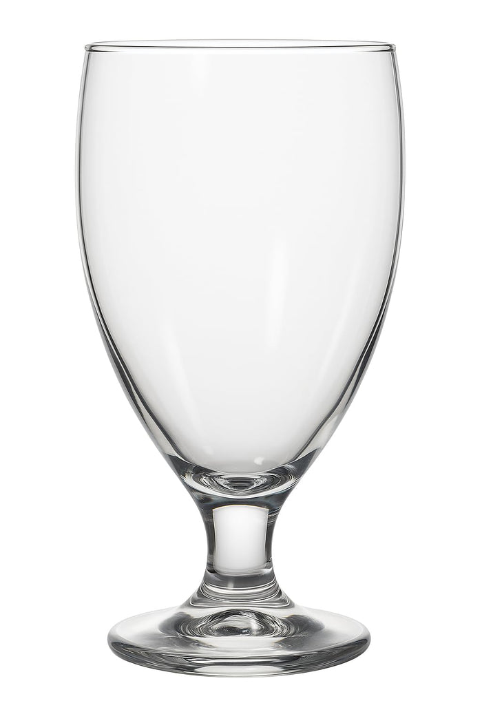 Glownary Clear Glass Goblet, 10.5 oz Capacity, 5.1 Inch Height, Stemmed, Dishwasher Safe, Customizable, 12 Pack