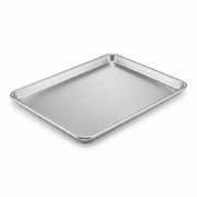 Commercial Aluminum Sheet Pan, 18 Gauge Full Size with Wire Rim, 18 x 26 Inch, Stackable Baking Tray for Professional Kitchen Use