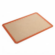 Full Size Silicone Baking Mat, Orange, Non-Stick, 16.5 x 24.5 Inch, Heavy-Duty Fiberglass Construction with Measurements, for Baking and Food Prep