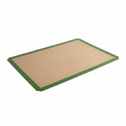 Professional Silicone Baking Mat, Non-Stick, Full Size 16.5 x 24.5 Inch, Green Border, Heavy Duty Fiberglass for Commercial Kitchen and Bakery