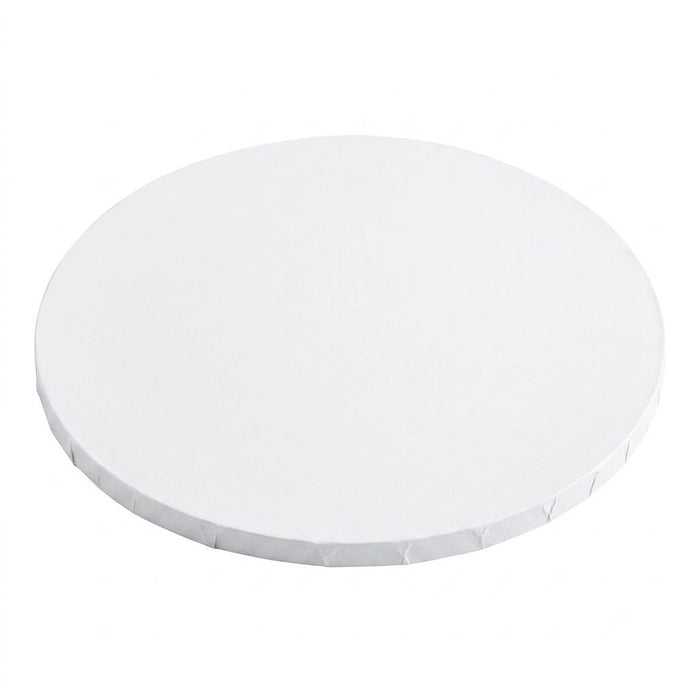 Glownary 18-Inch Round White Cake Drum, 1/2-Inch Thick Corrugated Cardboard, Grease-Resistant, Double Wall Cake Circle, 12 per Case