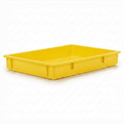 Glownary Commercial Dough Proofing Box, Yellow Polypropylene, 18 x 26 x 3 Inches, Heavy-Duty, Stackable Box