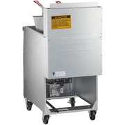 Commercial Natural Gas Floor Fryer, 50 lb Capacity, Stainless Steel, 120,000 BTU, with Thermostat Control, 2 Wire Mesh Baskets, 15.5x30.25x47.125 Inches view 3