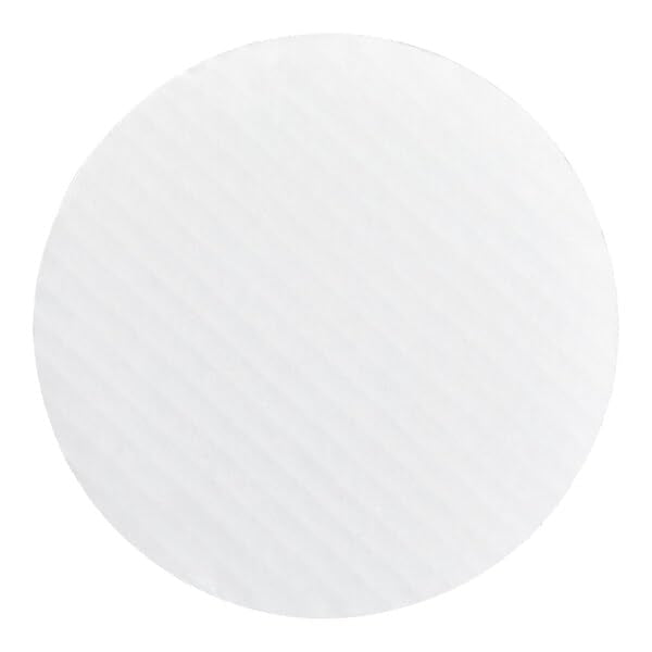 Glownary 7 Inch White Corrugated Cake Circle, Grease-Resistant, Cardboard, Single Wall Cake Drum, 100 Count Case