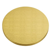 Glownary 14-Inch Round Gold Cake Drum, Corrugated Cardboard, 1/2-Inch Thick, Grease-Resistant, Double Wall, 12 per Case