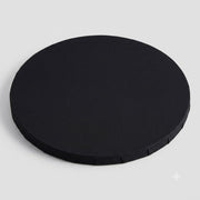 Glownary 12-Inch Round Black Cake Drum, 1/2-Inch Thick Corrugated Cardboard, Grease-Resistant, Double Wall, Foil-Wrapped, 12 per Case