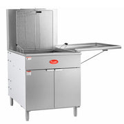 Commercial Liquid Propane Flat Bottom Funnel Cake and Donut Fryer, 150-170 lb Capacity, 120,000 BTU, Stainless Steel, 29.5x42.25x58 Inches