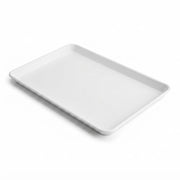 Glownary Quarter Size Non-Stick Aluminum Sheet Pan, 19-Gauge, White Wire Rim, 9.5 x 13 Inch, Stackable Baking Tray for Restaurant, Freezer and Oven Safe