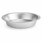 Glownary 16 Gauge Aluminum Deep Dish Pie Pan, Silver, 9 1/8 Inch Interior Diameter, 1 3/4 Inch Deep, Stackable, Oven Safe, Round Baking Pan