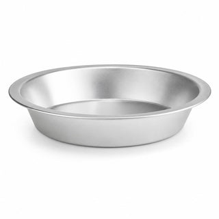 Glownary 16 Gauge Aluminum Deep Dish Pie Pan, Silver, 9 1/8 Inch Interior Diameter, 1 3/4 Inch Deep, Stackable, Oven Safe, Round Baking Pan