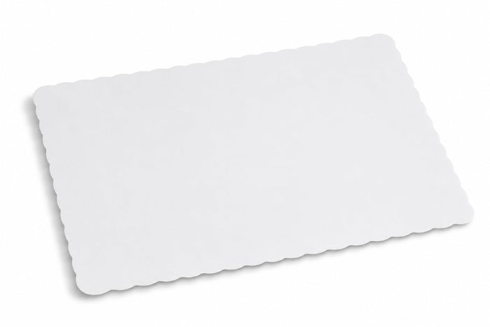 White Paper Placemat with Scalloped Edge, 10 x 14 Inch, Disposable, Easter Theme, 1000 per Case