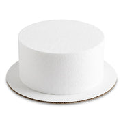 Glownary 8 x 4 Inch Round Foam Cake Dummy, White Polystyrene, Reusable Display Tier for Bakery Practice and Window Decor