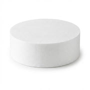 Glownary 12 x 4 Inch Round Polystyrene Foam Cake Dummy, White, for Display and Practice