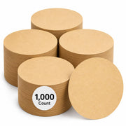 Glownary Unbleached Parchment Pan Liner, 10 Inch Round, Quilon Coated for Bakery and Pizza Shop Use, Heat Safe to 425°F, 1000 Sheets per Case