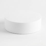 Glownary 14 x 4 Inch Round Polystyrene Foam Cake Dummy, White Dummy Tiered Cake for Bakery Display and Practice