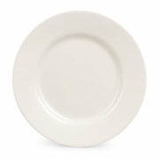 Glownary Ivory Wide Rim Stoneware Plates, 7 1/8 Inch, Round, Microwave and Oven Safe, for Restaurants and Cafes, 36 per Case