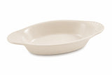 Glownary Oval Stoneware Rarebit, 12 oz Capacity, Ivory White, 10 x 5.25 x 1.25 Inches, Microwave, Oven and Dishwasher Safe, 12 Pack
