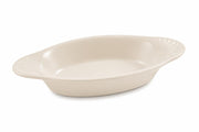 Glownary Oval Stoneware Rarebit, 12 oz Capacity, Ivory White, 10 x 5.25 x 1.25 Inches, Microwave, Oven and Dishwasher Safe, 12 Pack