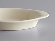 Glownary Oval Stoneware Rarebit, 12 oz Capacity, Ivory White, 10 x 5.25 x 1.25 Inches, Microwave, Oven and Dishwasher Safe, 12 Pack view 4