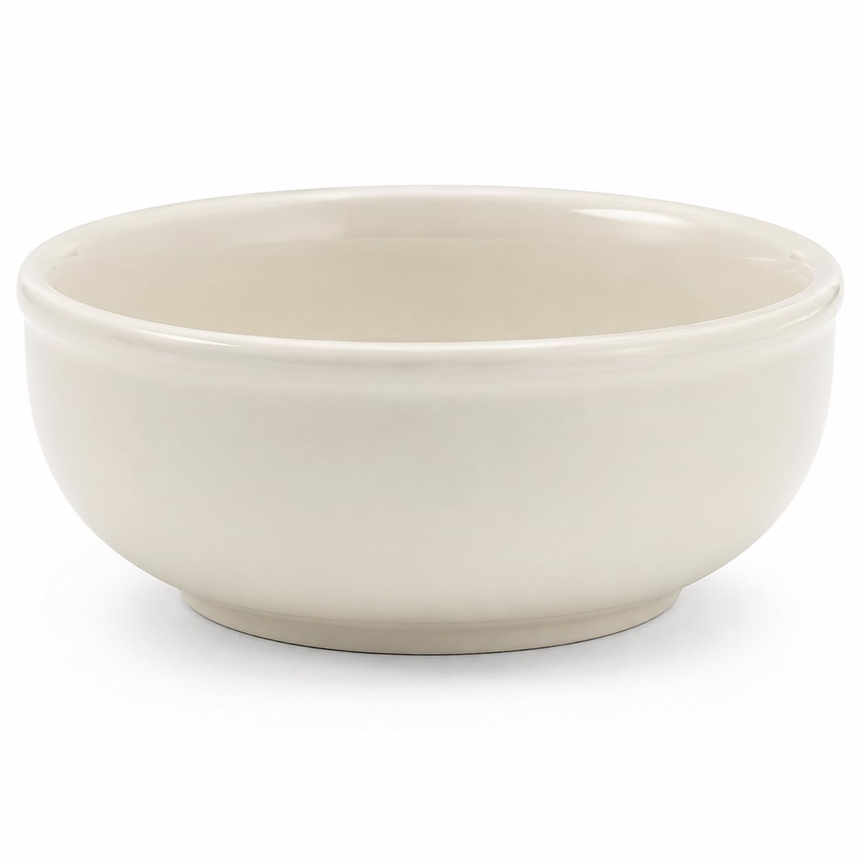 Glownary Stoneware Nappie Bowl, 15 oz, Ivory American White, Rolled Edge, Microwave and Oven Safe, 5.875 x 2.5 Inch, 36/Case