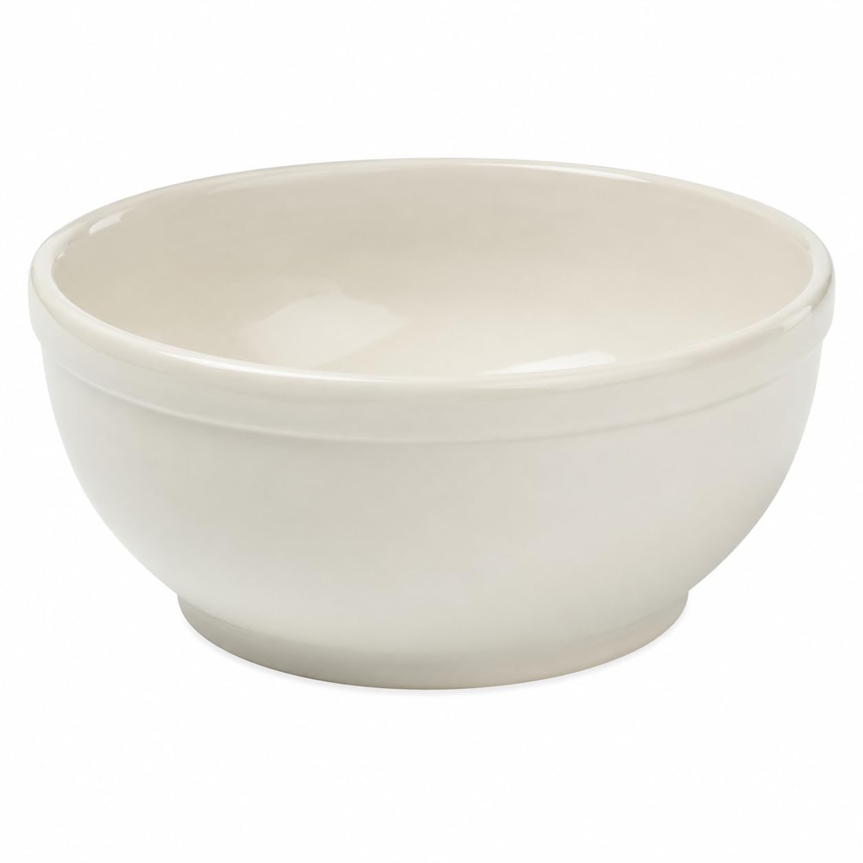 Glownary Stoneware Nappie Bowl, 13 oz, Ivory American White, Rolled Edge, Microwave and Oven Safe, Round, 5.625 x 2.5 Inch, 36/Case
