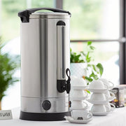 Commercial Water Boiler, 7.6 Gallon Electric Hot Water Dispenser, 196 Cup Capacity, Stainless Steel Tank, Variable Temperature Control, 1500W, Silver, 15x12x26 Inches view 2