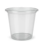 Glownary Clear Plastic Souffle Portion Cup, 1.25 oz, Round, BPA Free, Microwavable, Recyclable, 2500 per Case, 1.625 Inch Height