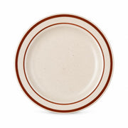 Glownary Brown Speckle Stoneware Plate, 5.5 Inch Narrow Rim, Round, Microwave and Dishwasher Safe, 36 per Case