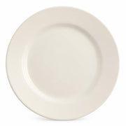 Glownary Stoneware Plate, 8 1/4 Inch Wide Rim, Ivory American White, Microwave and Dishwasher Safe, 36 per Case