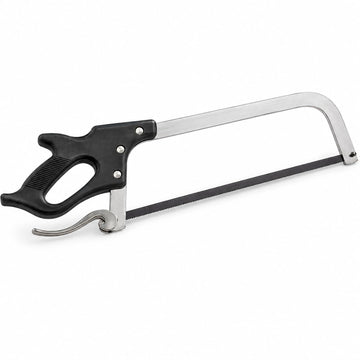 Glownary 16-Inch Stainless Steel Butcher Hand Saw with Ergonomic Grip, Camlocking Blade Tensioner, Manual Operation, 10 TPI Blade for Meat Processing