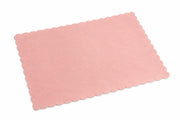 Glownary Dusty Rose Paper Placemats, 10 x 14 Inch, Scalloped Edge for Restaurants and Catering, 1000 Count Case